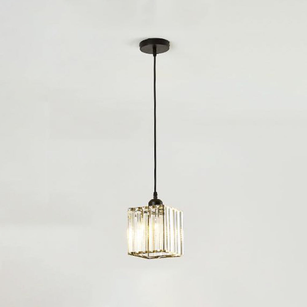 Cluster Pendant Light with Ribbed Cylindrical Glass Shades for Dining Areas