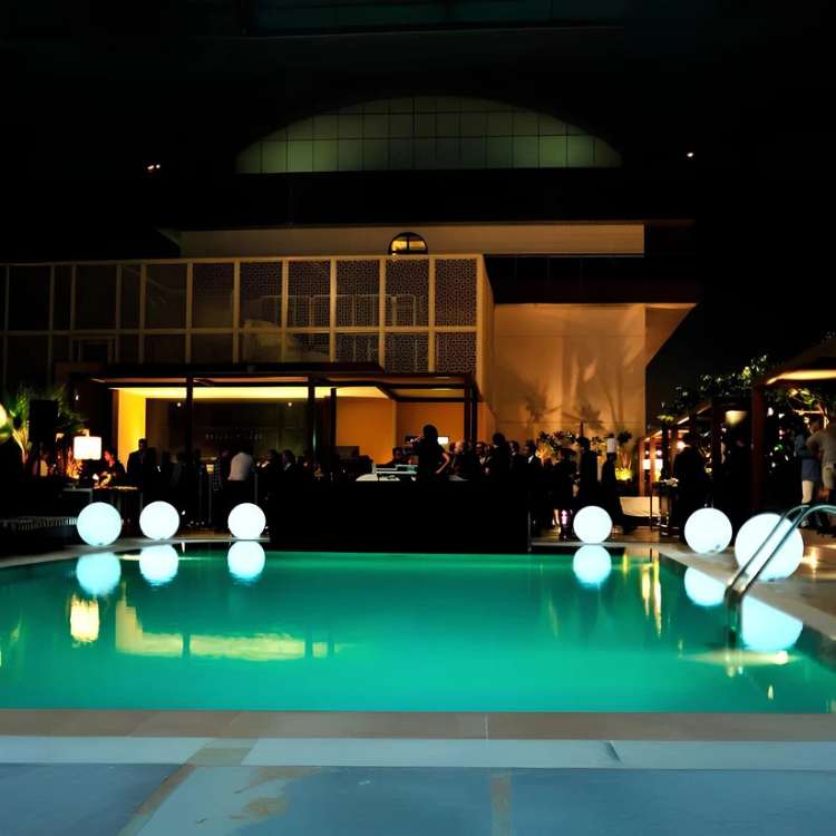 Rechargeable Spherical Outdoor Garden Lights With Remote Color Control