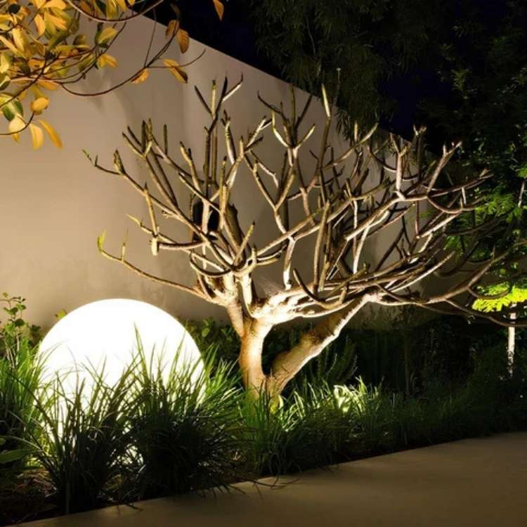 Rechargeable Spherical Outdoor Garden Lights With Remote Color Control