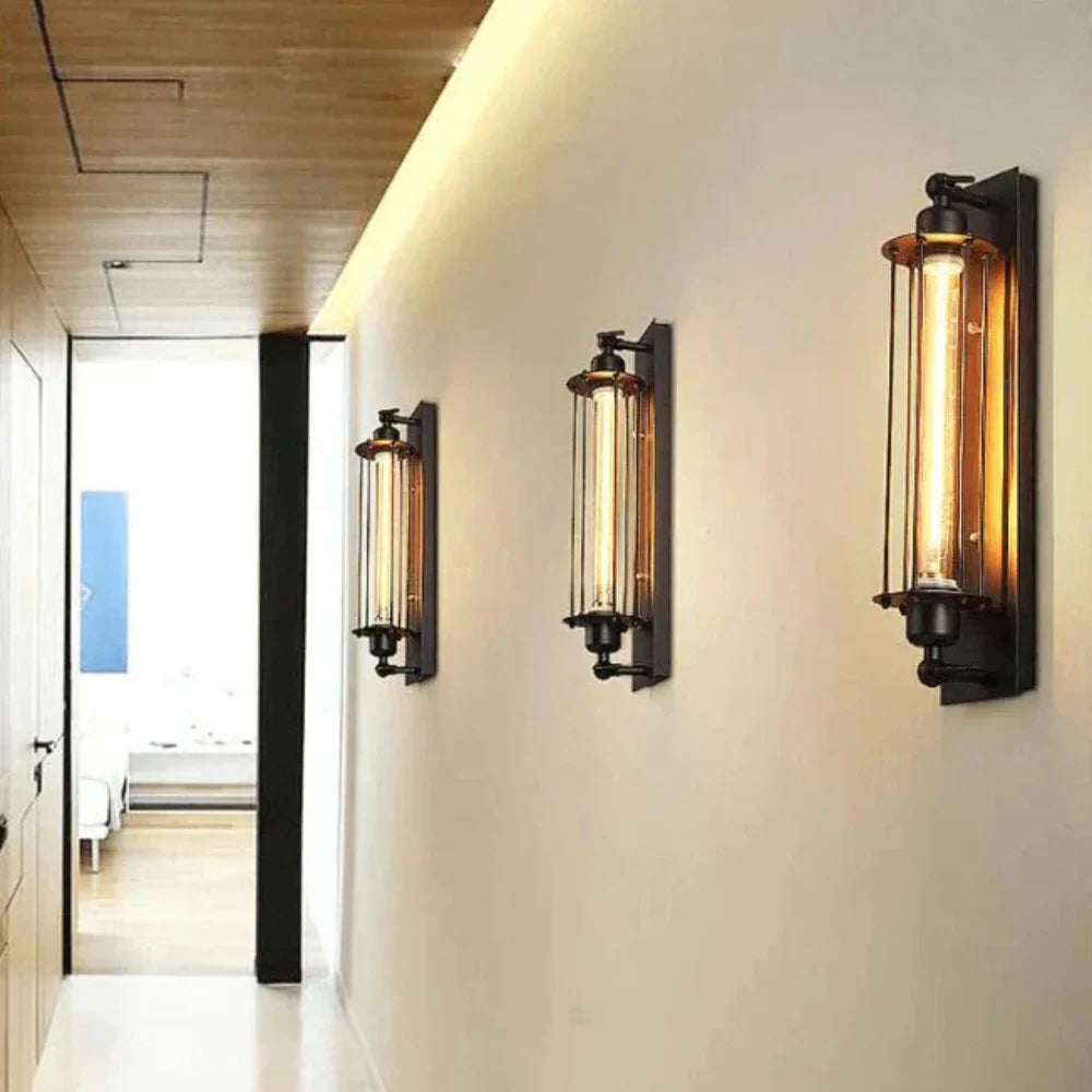Vintage Wall Mounted LED Light Fixture for Warm Ambient Lighting
