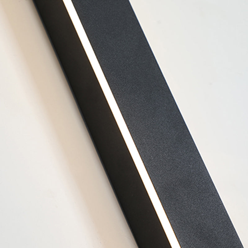 Architectural Vertical LED Wall Light Black Indoor Outdoor Lighting