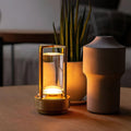 Modern Wireless Lantern Desk Lamp With Warm Ambient Lighting