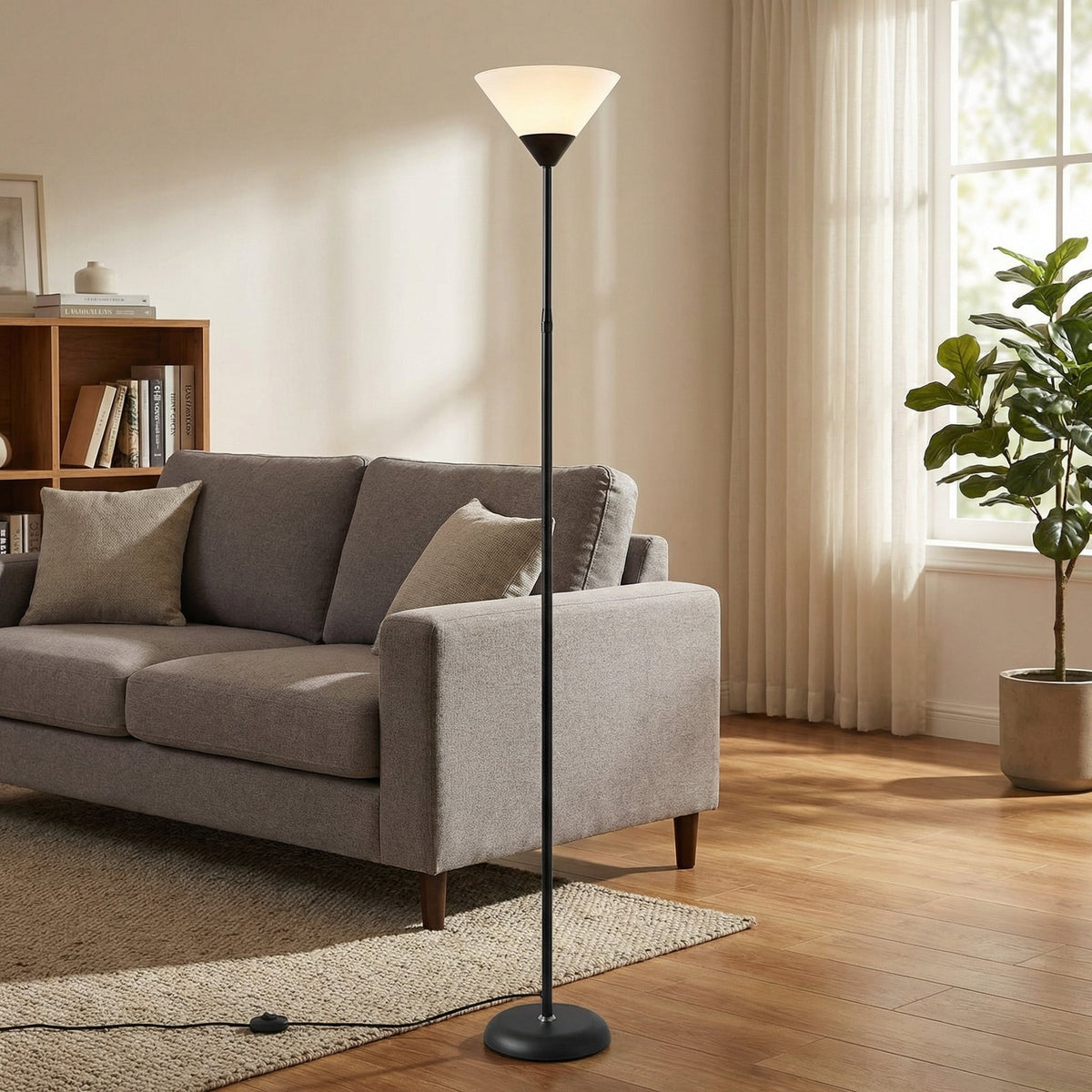 Modern Torchiere Floor Lamp for Soft Ambient Lighting