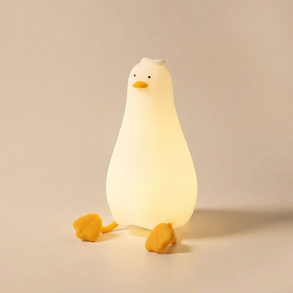 Duck Silicone Night Light Soft Squeeze Bedside Lamp for Bedroom