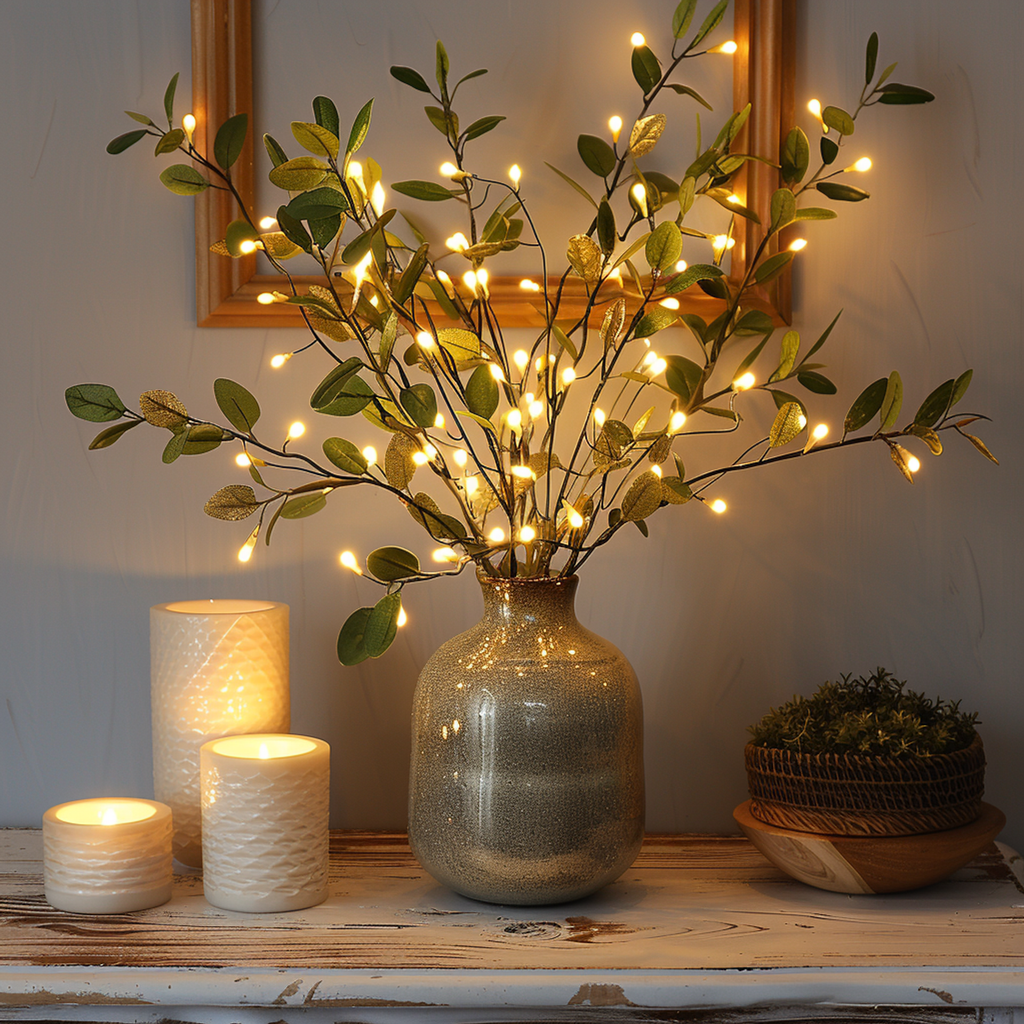 LED Olive Branch Decorative Light for Home Ambient Lighting
