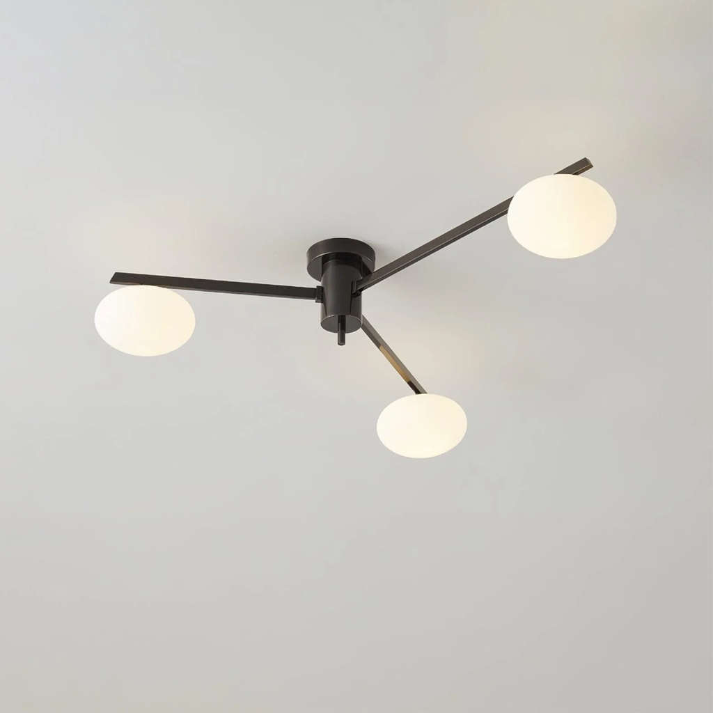 Modern Multi Arm Ceiling Light for Ambient Room Illumination