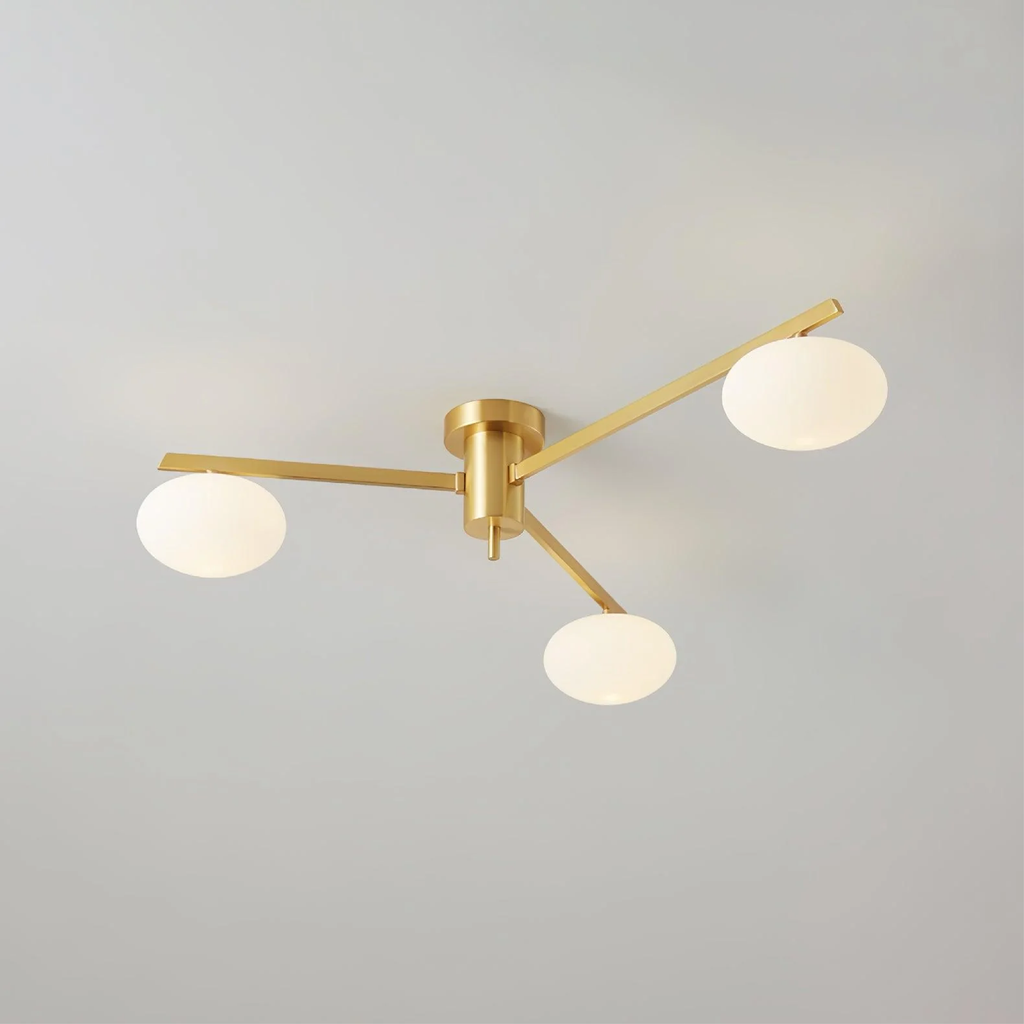 Modern Multi Arm Ceiling Light for Ambient Room Illumination