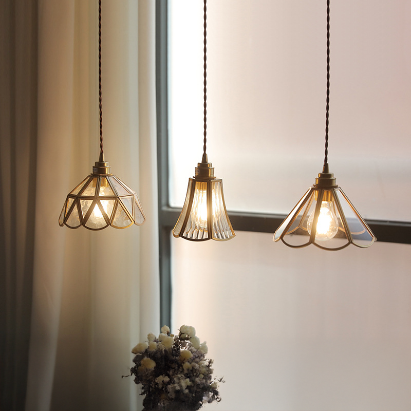 Vintage Geometric Ceramic Pendant Light for Indoor Lighting