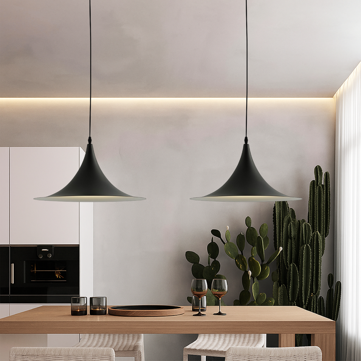 Nordic Saucer Pendant Light Metal Acrylic Ceiling Fixture for Indoor Lighting