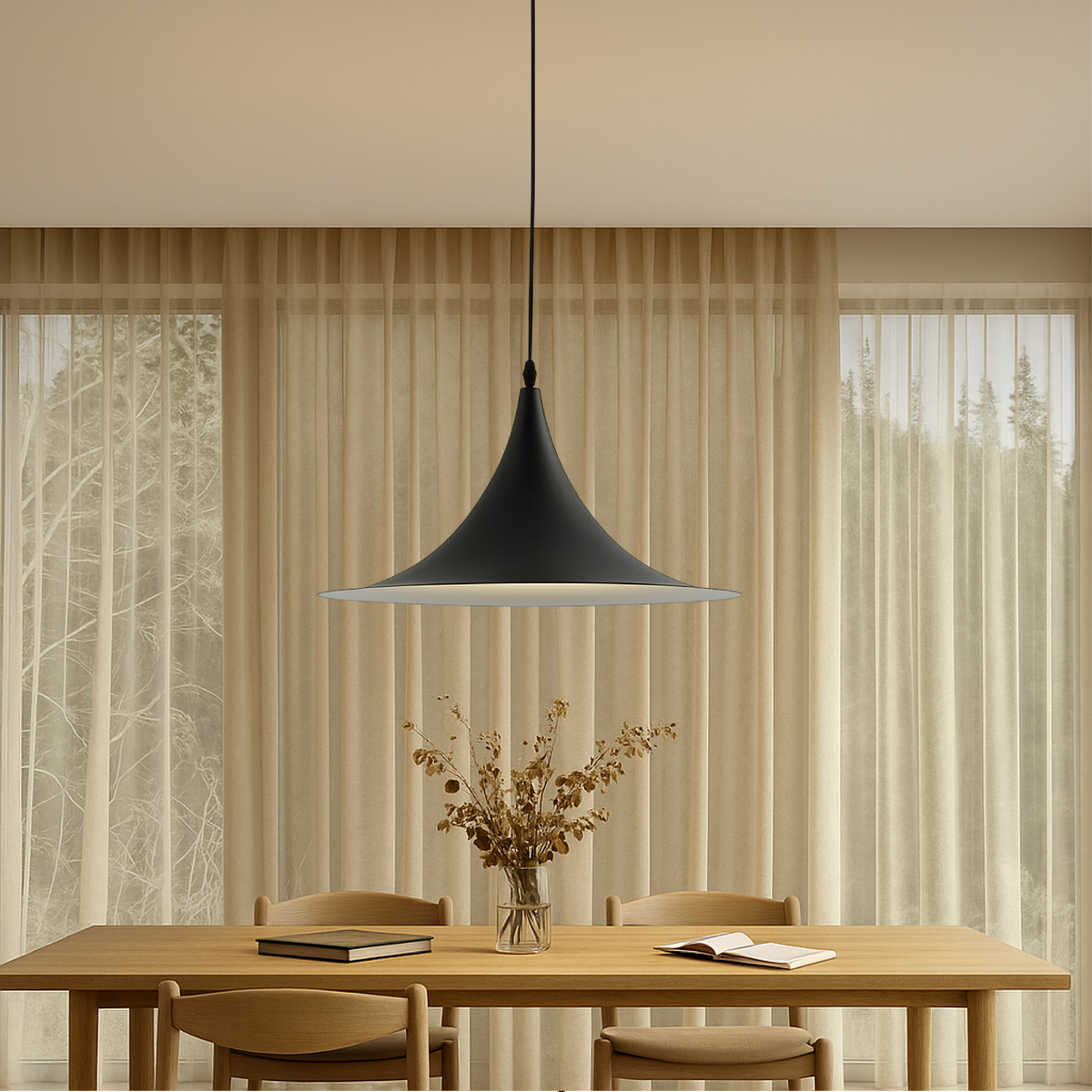 Nordic Saucer Pendant Light Metal Acrylic Ceiling Fixture for Indoor Lighting