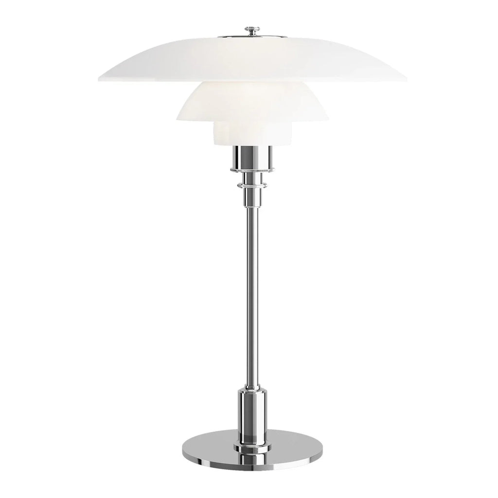 Vintage Danish Glass Shade Table Lamp for Reading and Ambient Lighting