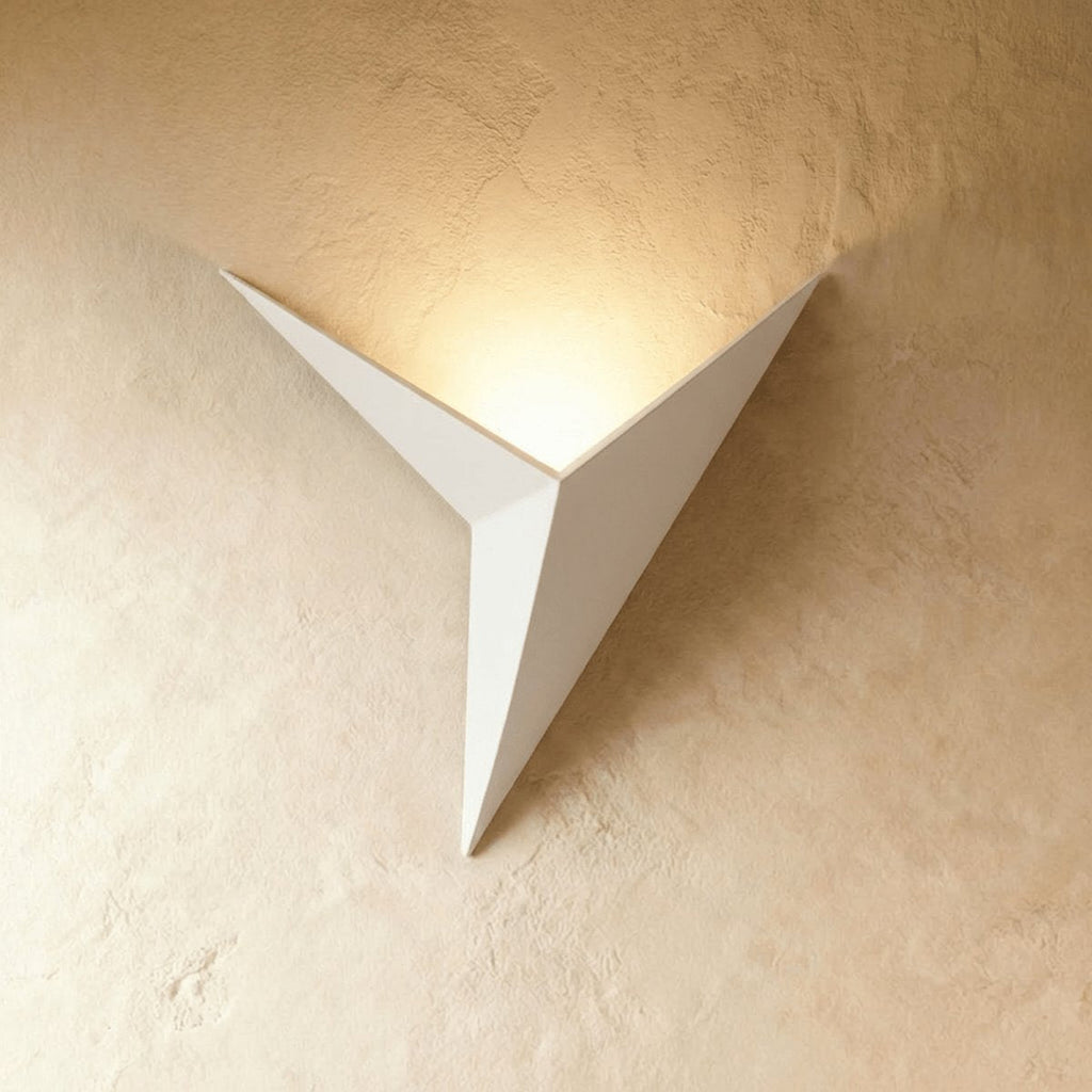 Minimalist Metal Wall Light Three Point Star Design for Indoor Illumination