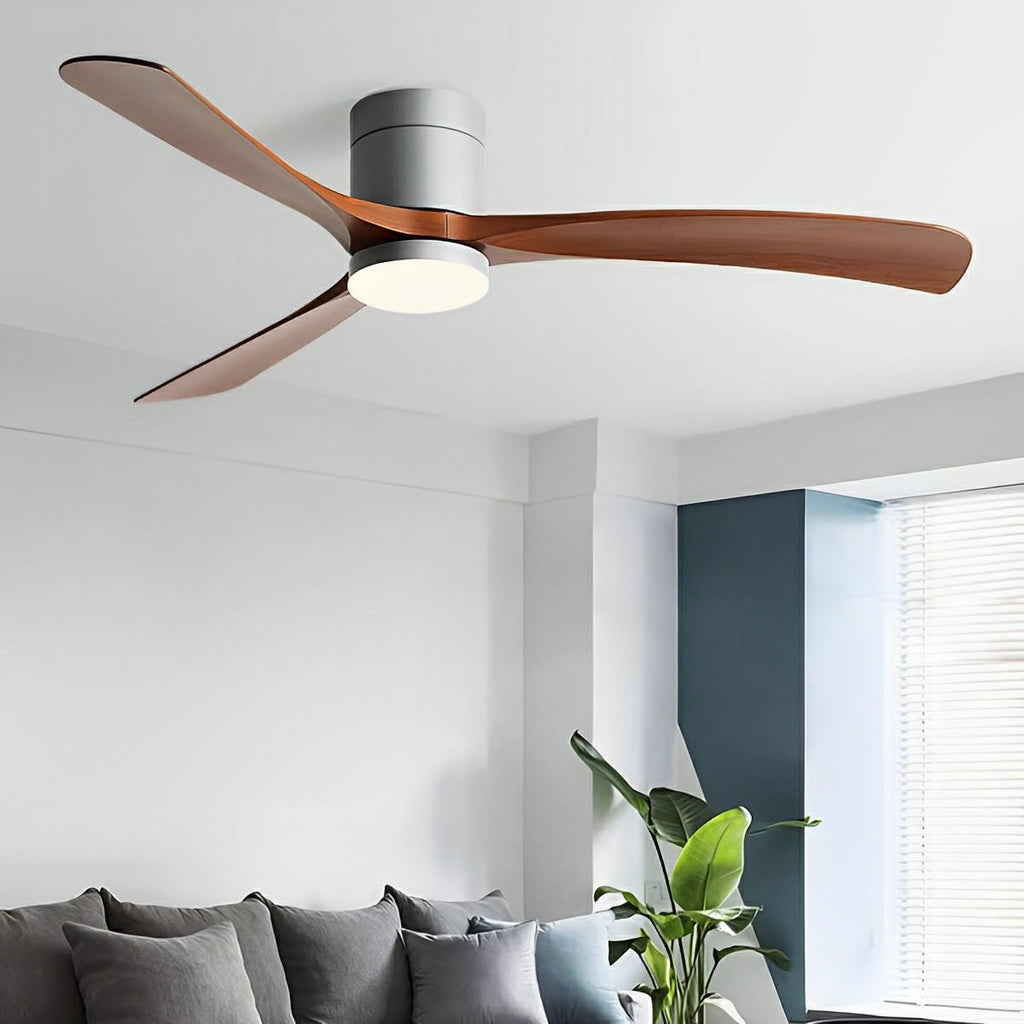 Minimalist Ceiling Fan With Adjustable Lighting for Living Room