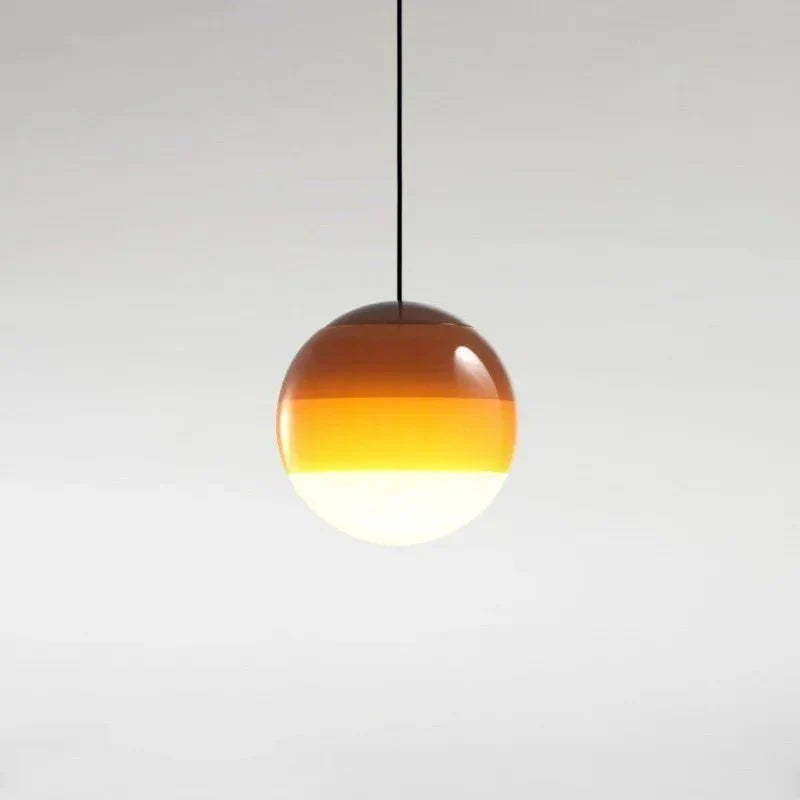 Color Gradient Glass Pendant Lamp for Warm Ambient Lighting