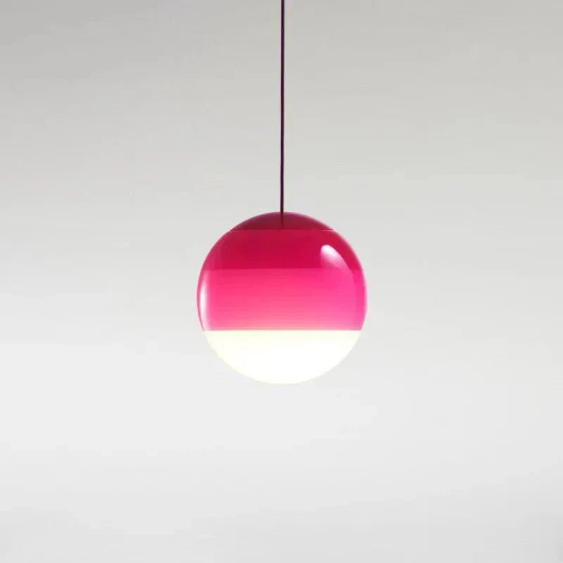 Color Gradient Glass Pendant Lamp for Warm Ambient Lighting