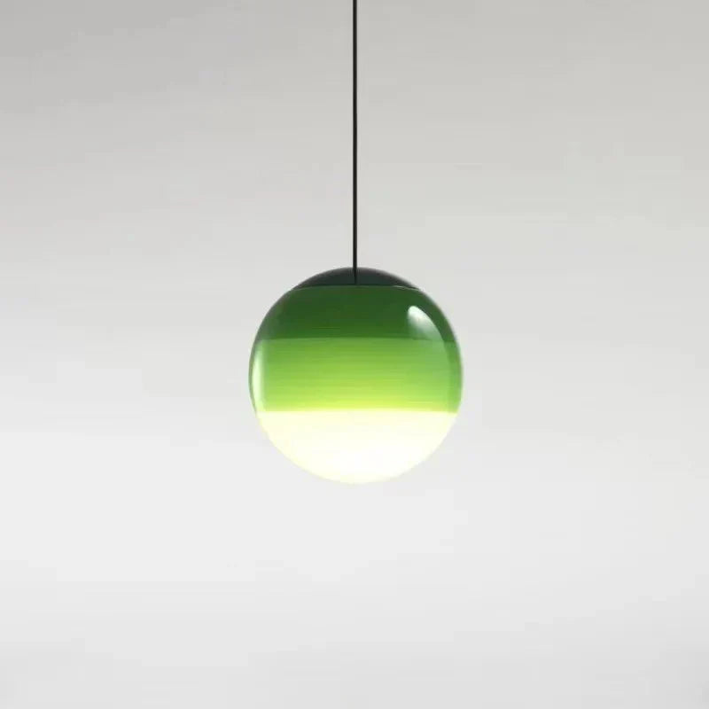 Color Gradient Glass Pendant Lamp for Warm Ambient Lighting