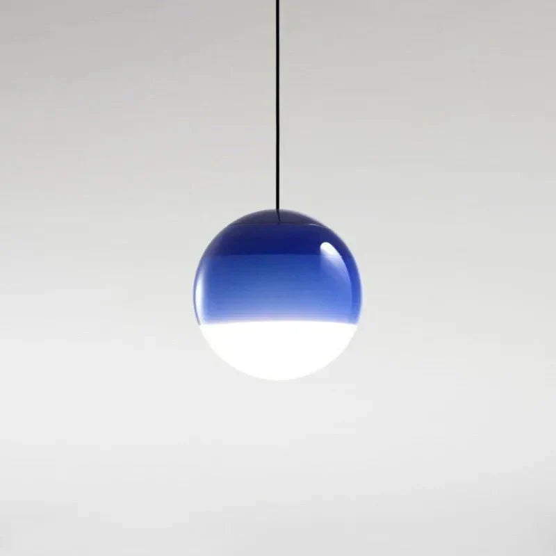 Color Gradient Glass Pendant Lamp for Warm Ambient Lighting
