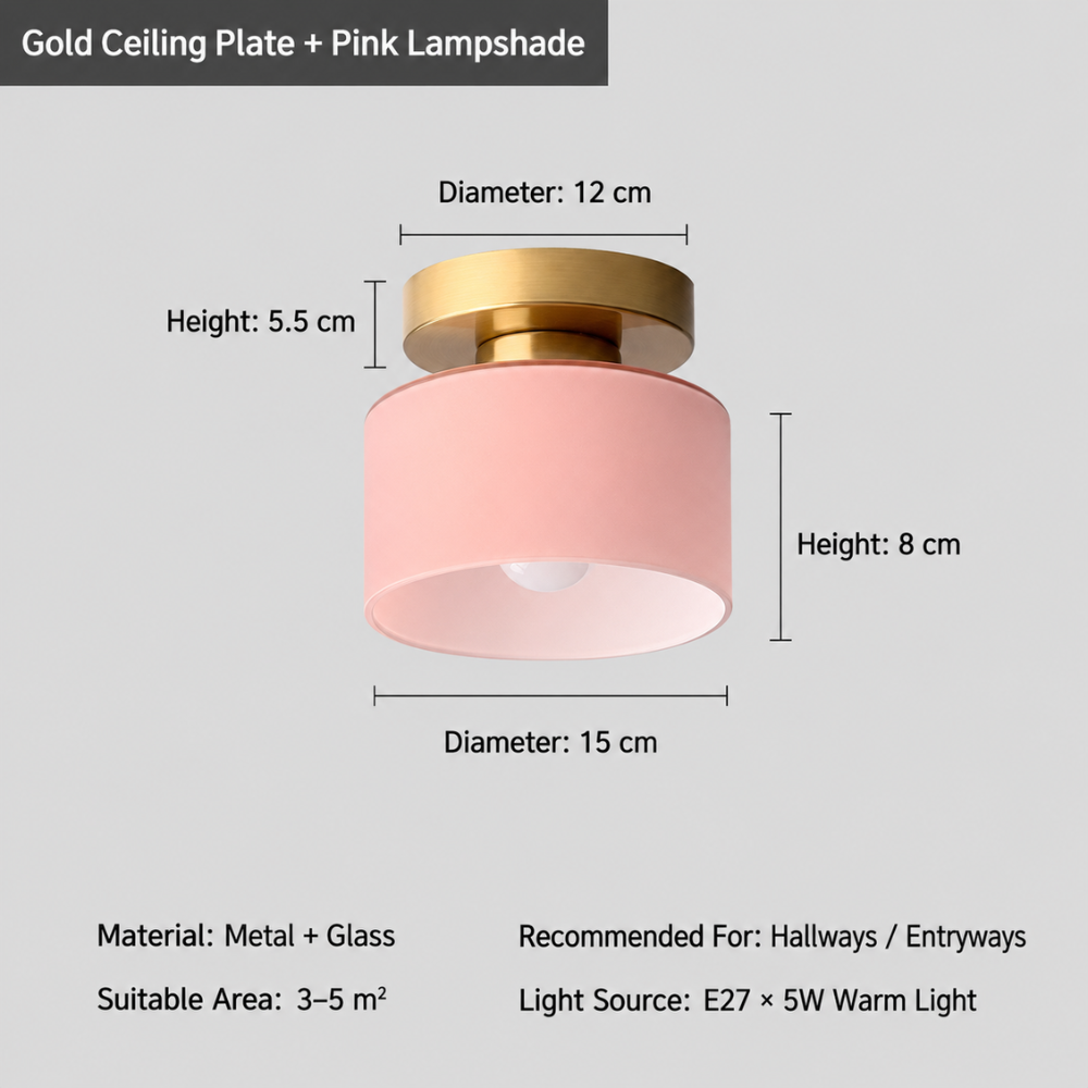 Contemporary Bauhaus Gold Ceiling Spotlight for Indoor Lighting