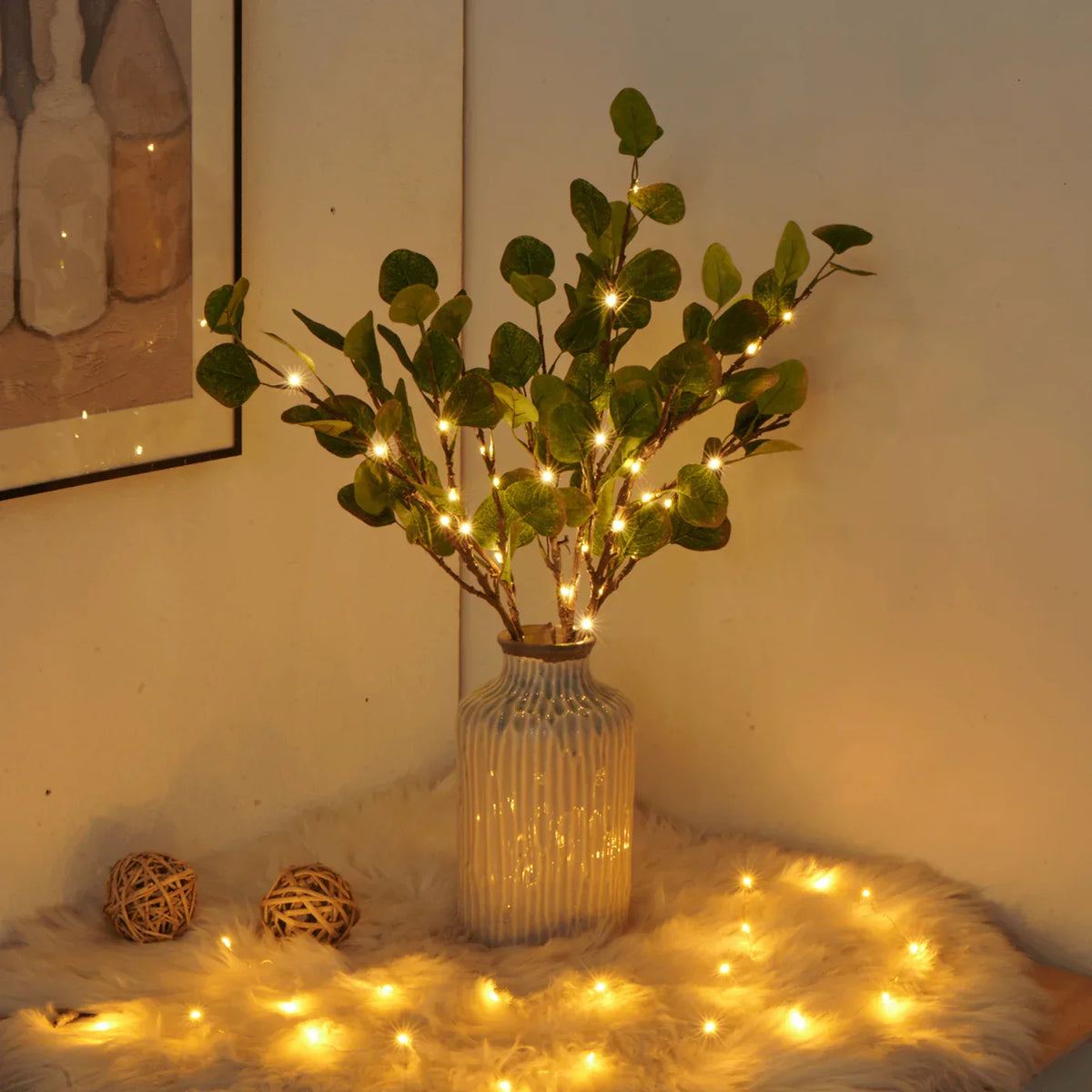 Decorative LED Branch Vase Light With Warm White Lighting for Home Decor