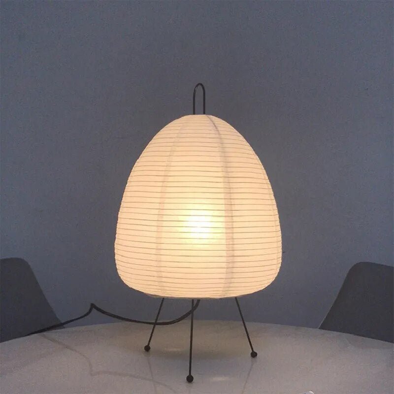 Japanese Paper Lantern Table Lamp for Soft Ambient Lighting