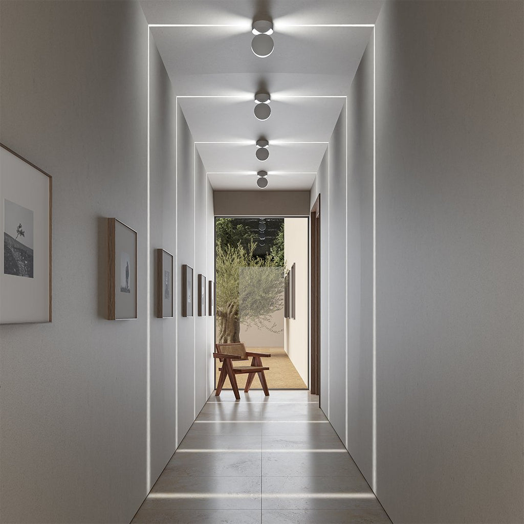 Circular LED Ceiling Lamp With Adjustable 360 Degree Directional Light